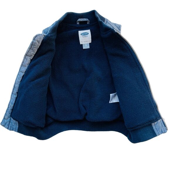 Old Navy Chambray Denim Puffer Vest Size 2T - Picture 3 of 5